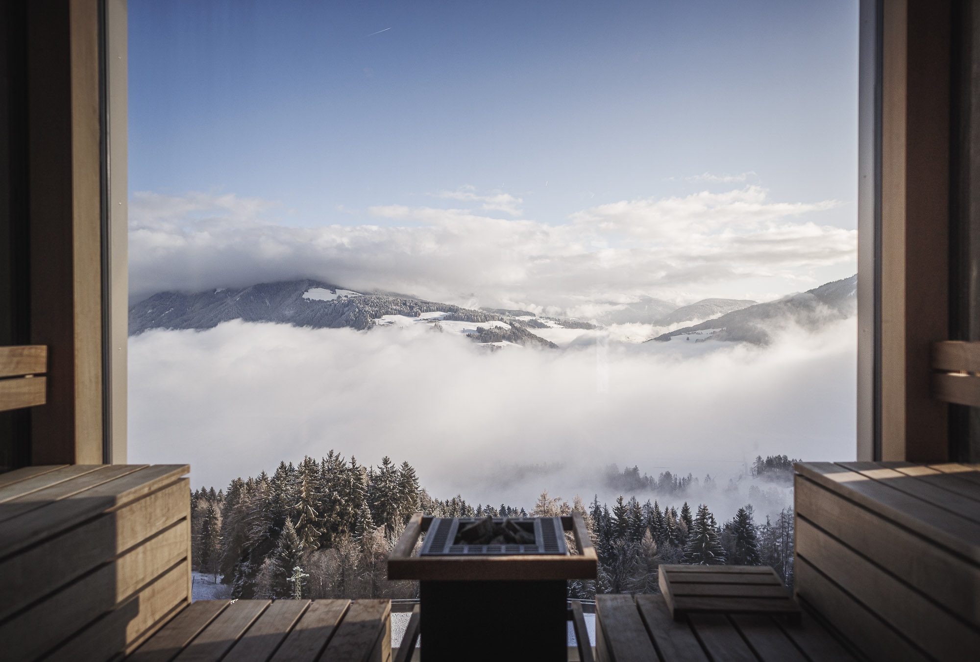 Sauna at our wellness hotel in Val Pusteria/Pustertal